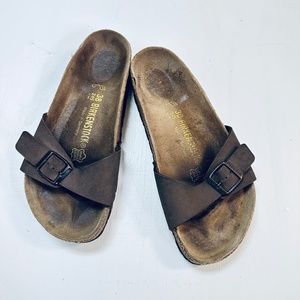 Birkenstock brown size 38. 245. Slippers leather